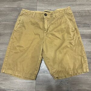 American Eagle Outfitters khaki Tan Flat Front Men Shorts